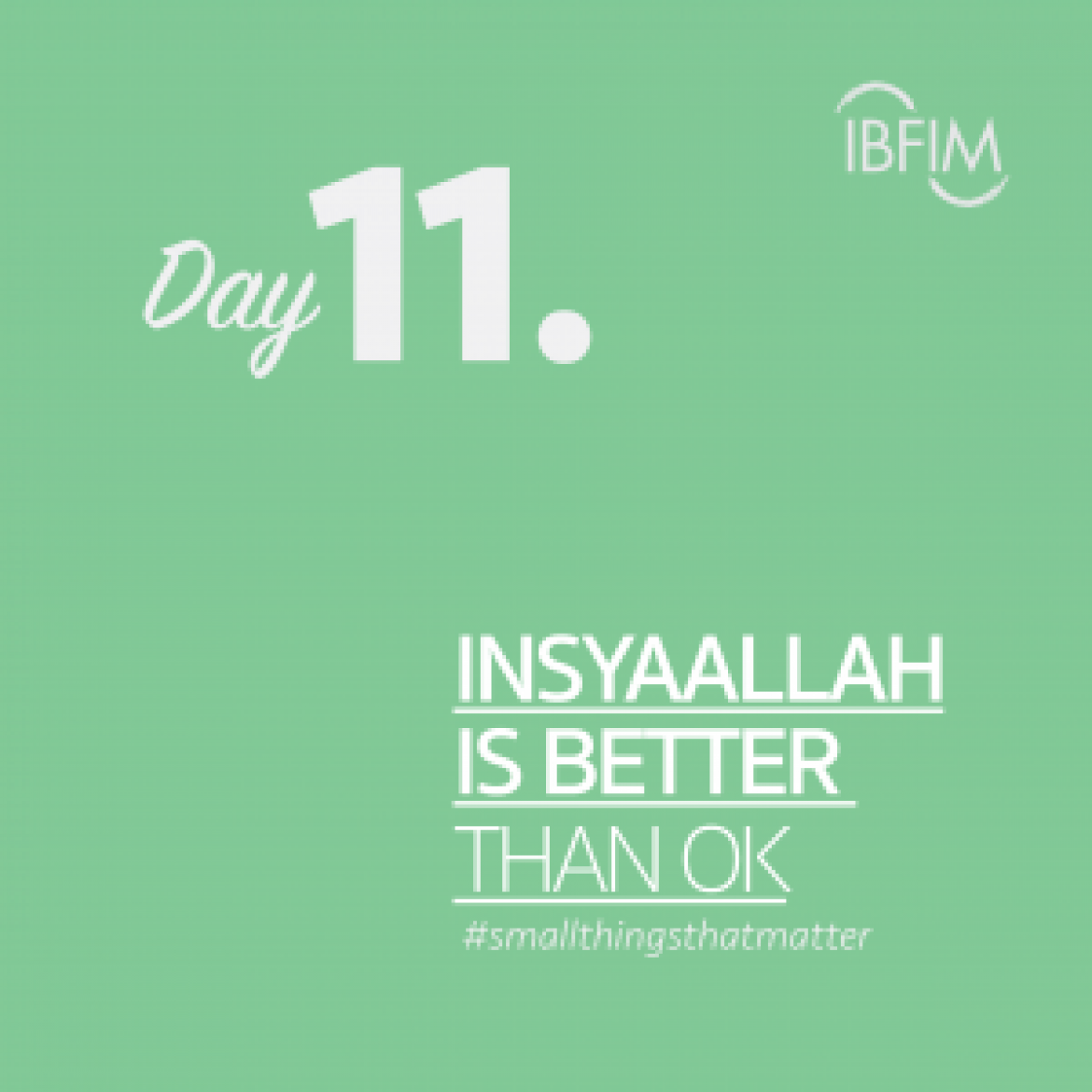 Ramadan Daily #smallthingsthatmatter