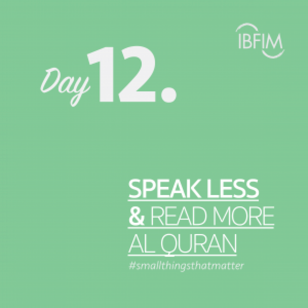Ramadan Daily #smallthingsthatmatter