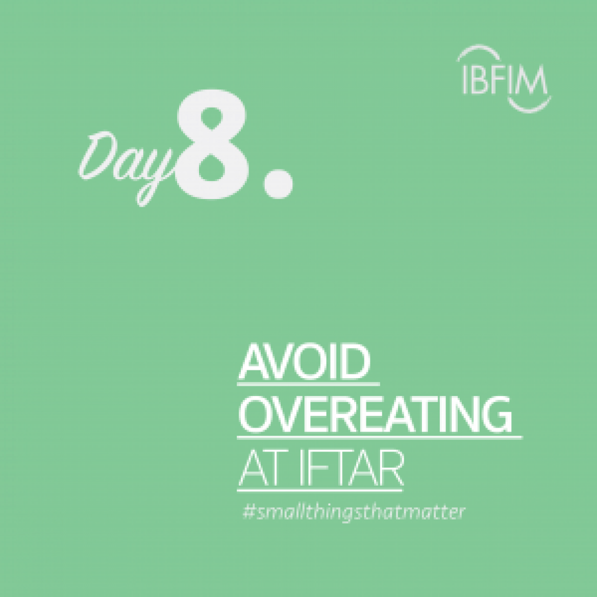 Ramadan Daily #smallthingsthatmatter